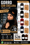 Gorro con cuellera térmica unisex para frío – Promo 2x20